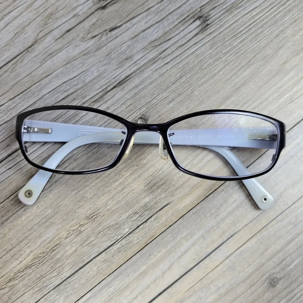 Coach Eyeglass Frames HC 5007 Willow 9047 Satin Blue Rectangular Women 52-16-135